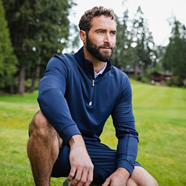 Cutter & Buck Traverse Stretch Quarter Zip Mens Big and Tall Pullover Thumbnail