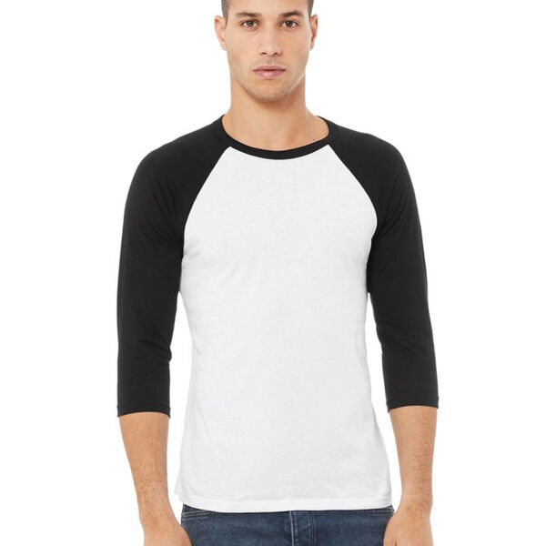 Unisex Three-Quarter Sleeve Baseball Tee Thumbnail