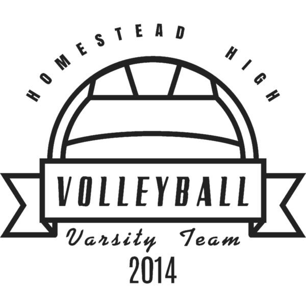 Volleyball Template DNT001 BW Thumbnail