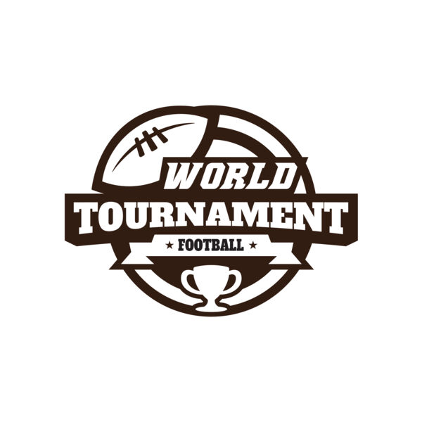World Tournament Football logo template Thumbnail