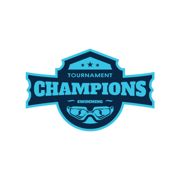 Champions Tournament Swimming logo template Thumbnail