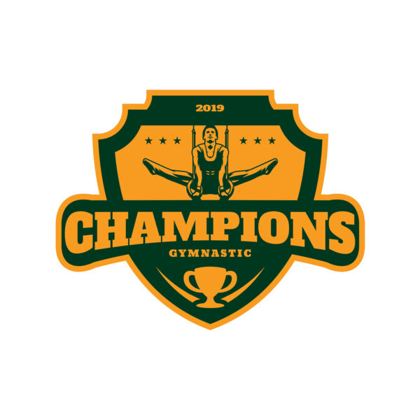 Champions Gymnastic logo template Thumbnail