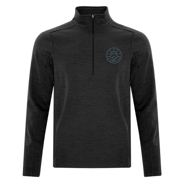 HC- ATC™ DYNAMIC HEATHER FLEECE 1/2 ZIP SWEATSHIRT TONE-ON-TONE Thumbnail